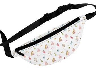 Themenpark Fanny Pack Dornröschen Prinzessin Gürteltasche Weiß Erwachsene Charakter Fanny Pack Kinder Prinzessin Gürteltasche Mädchen Aurora Kostüm