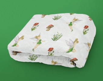 Weiche, weiße Kinderdecke Tinker Bell Charakter Decke Baby Kleinkind Twin Größe Decke Gemütliches Kind werfen Themed Fairy Princess Decke