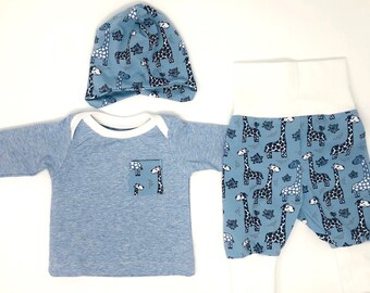Hose Fuchs Strick Outfit Gr 56 62 68 74 80 NEU Baby Jungen Set 2-tlg Pullover