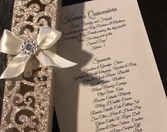 scroll invitation etsy