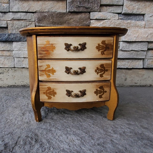 Vintage Wooden Japanese 1960's Bombay Chest -Style Music/Jewelry Box