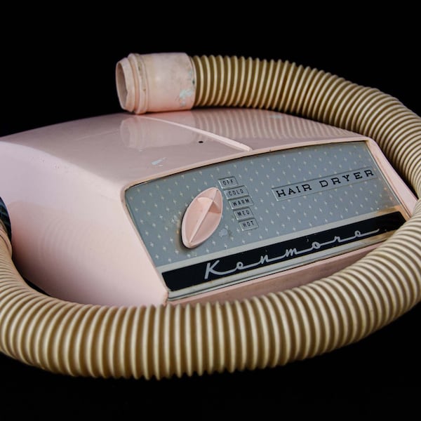 1960-70's Pink Kenmore Portable Hair Dryer
