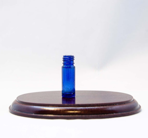 Vintage Mini Cobalt Blue Bottle - image 1