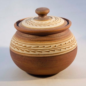 2-Piece Clay Pottery Decoration