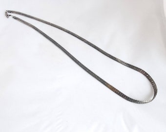 23&quot; Silver Plated Herringbone Chain Necklace