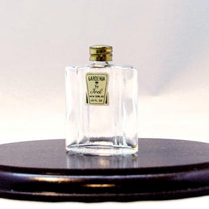 Vintage Rare Find! Gardenia by Ivel Bottle with Brass Cap