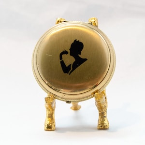 Elgin Gold Compact Silhouette Powder compact