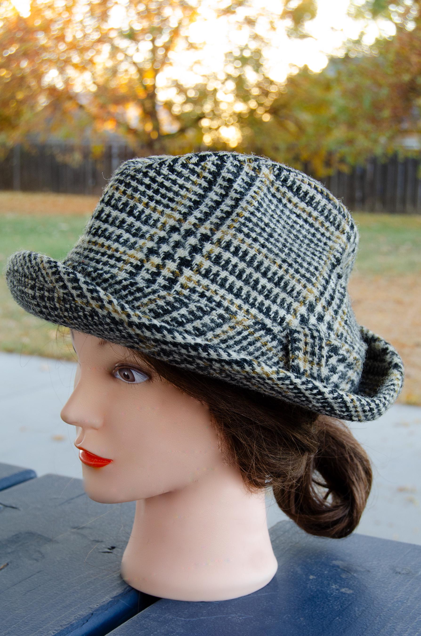 Houndstooth Fedora - Etsy display picture 1