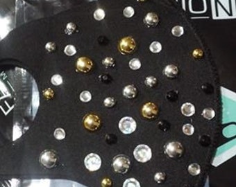 Face Mask Black and Gold