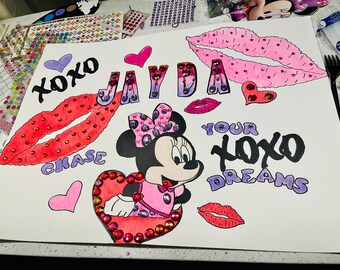 Customized Minnie Mouse Painting