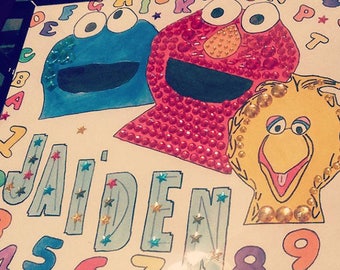 Customized Sesame Street Painting