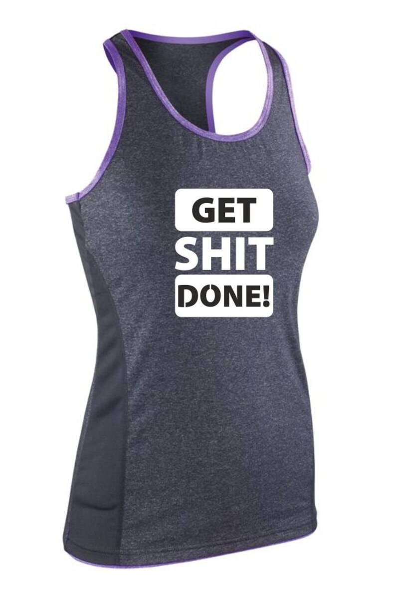 Get Shit Done Women/'s Sport Ringer T-shirt