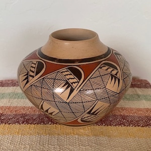 Hopi Pueblo Indian Pottery  Migration Pattern by Clinton Polacca Nampeyo