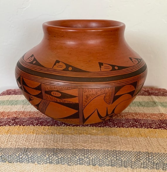 工芸品 Indian handmade pottery Hopi Indian Pottery by Rondina Huma - Etsy