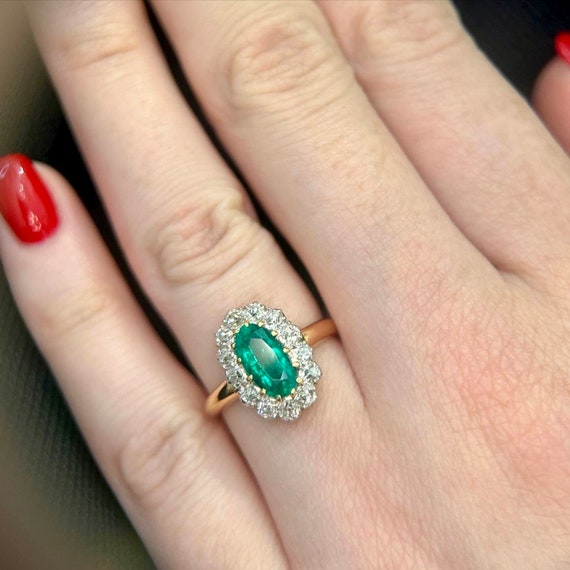Edwardian emerald and diamond ring, circa 1910 - image 3