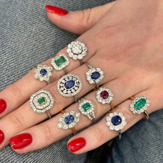 Edwardian emerald and diamond ring, circa 1910 - image 10