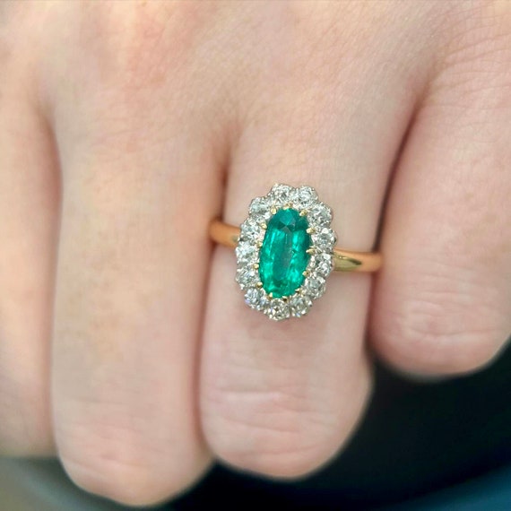 Edwardian emerald and diamond ring, circa 1910 - image 8