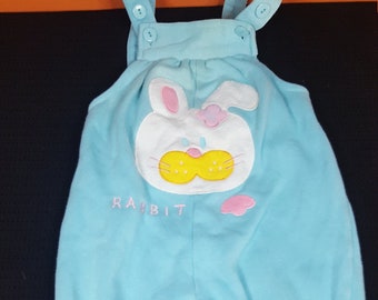 Vintage Sears Infants Rabbit Onesies Overalls