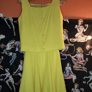 Vintage Margo of New York Yellow Dress