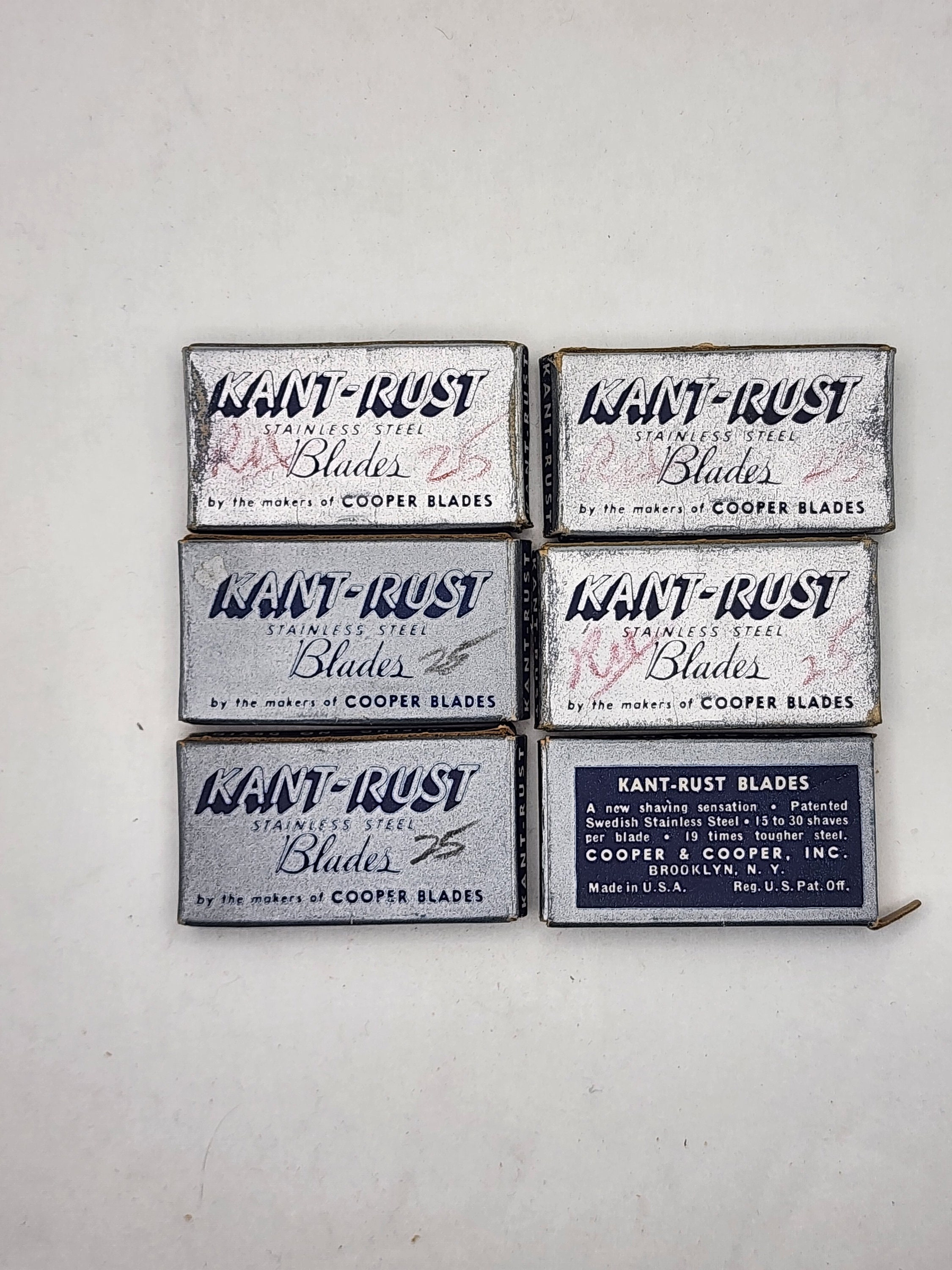 Vintage Kant-Rust Stainless Steel Blades Replacement Packs