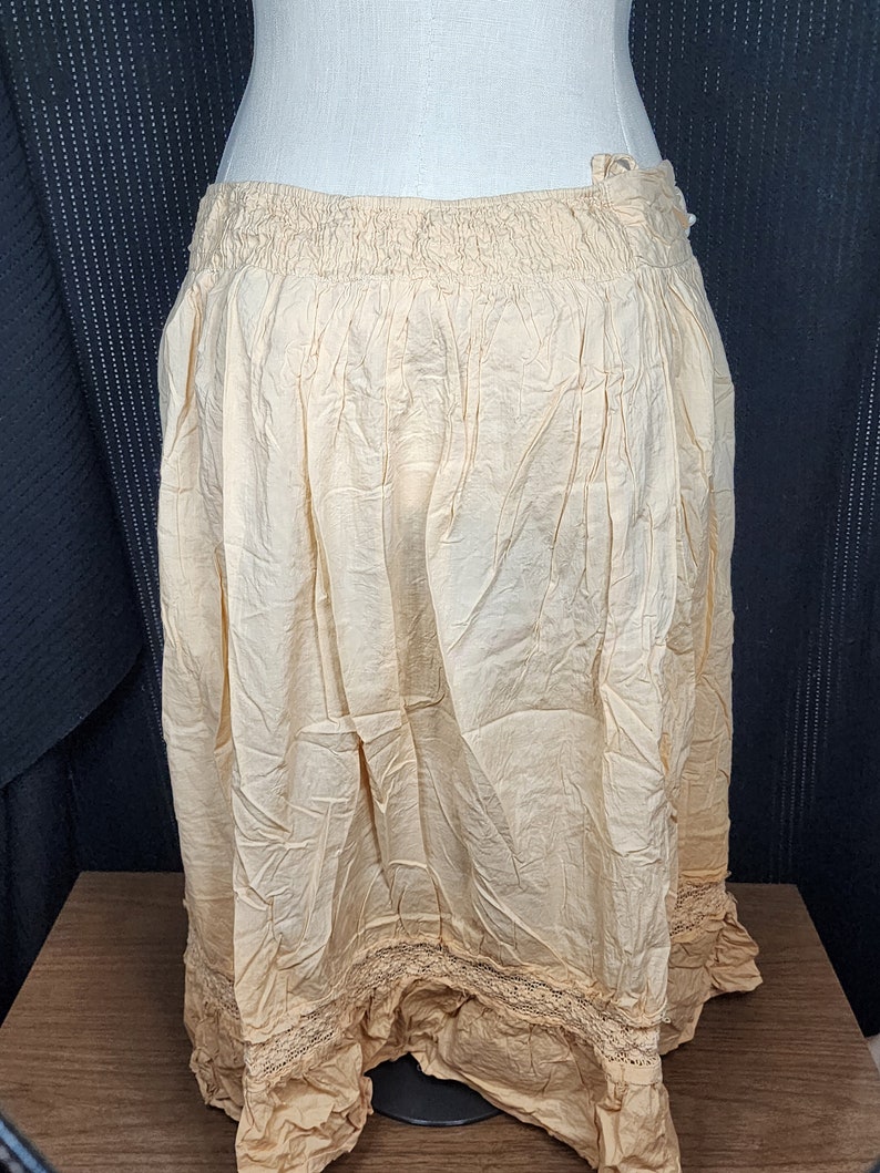 Vintage Funky Nancy K Skirt with Sea Shells and Beading 3X image 2