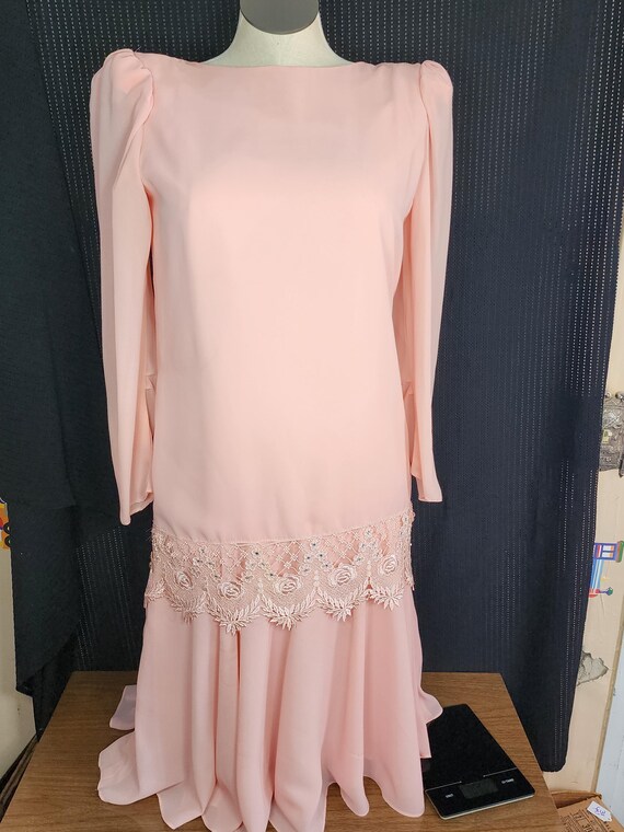 Vintage Pink Sylvia Ann Size 12 Evening Dress Vintage Pink Sylvia Ann Size 12 Evening Dress