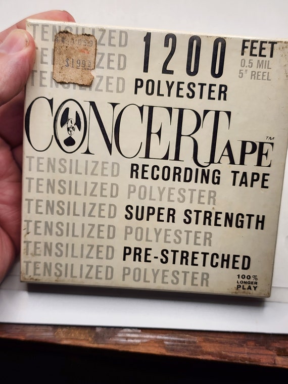 New in Box 1200 Polyester Concert Tape 5 Inch Reel to Reel Blank Tape 