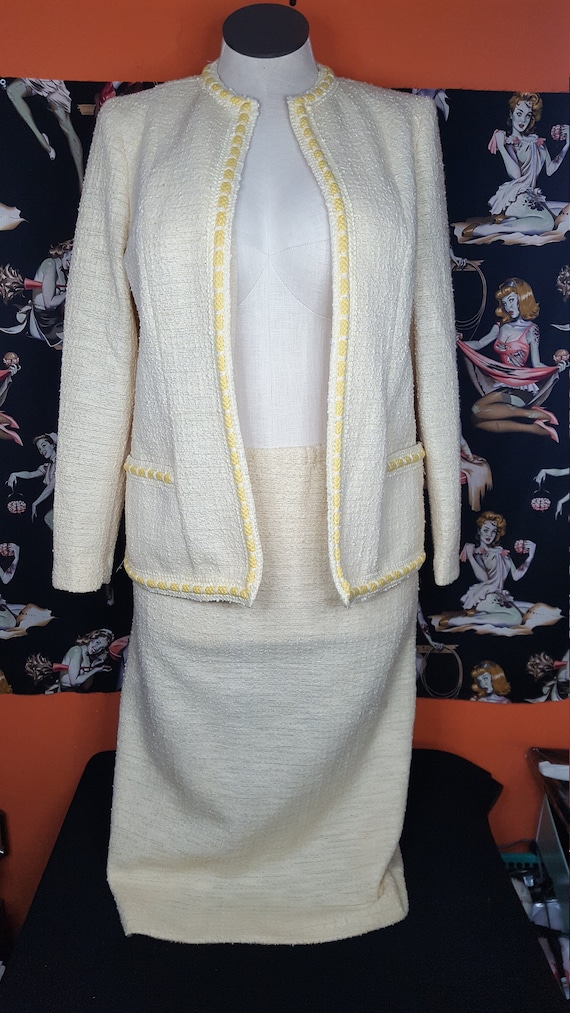 Vintage Marty Gutmacker Open Cardigan and Skirt Si