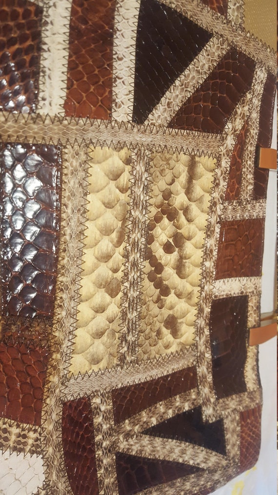 Caprice snakeskin purse View 6