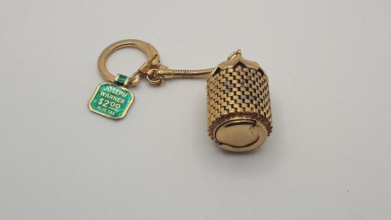 Vintage Joseph Warner Dime Key Chain Keeper. - image 1