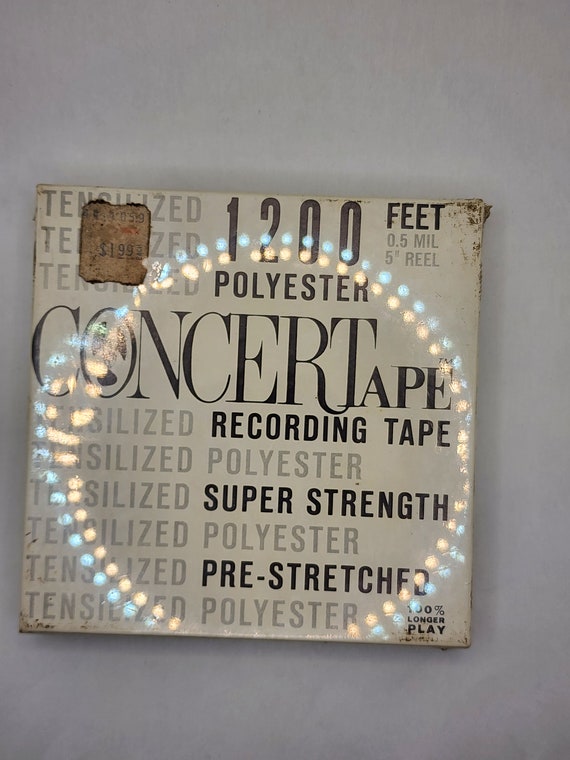 New in Box 1200 Polyester Concert Tape 5 Inch Reel to Reel Blank