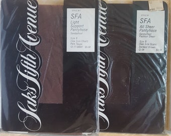 Vintage Saks Fifth Avenue Pantyhose