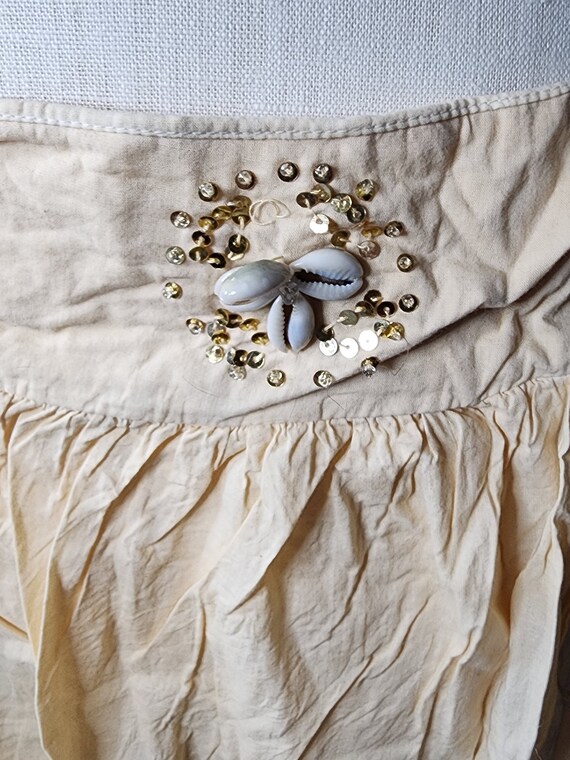 Vintage Funky Nancy K Skirt with Sea Shells and B… - image 8
