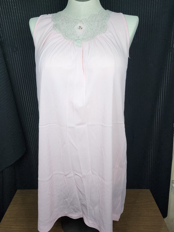 Vintage Pink Danielle Nightgown Slip - image 1