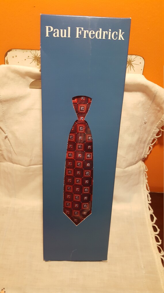 Paul Fredrick Men's Tie  Red