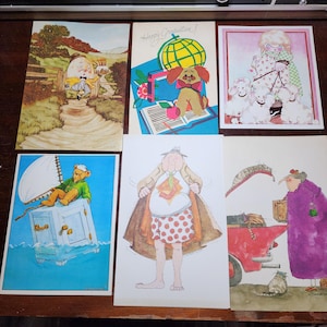 18 Unused Happy Birthday Get Well Cards from the 70s