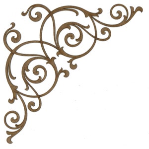 PolyOnlay - C116 -  PACK OF 2 - Decorative furniture and crafting onlays