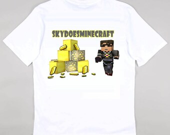 Free Personalisation PopularMMO Pat and Jen Childrens Kids Tshirt YouTube Fan