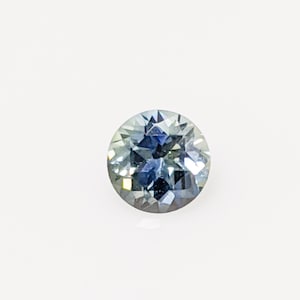 Natural Sapphire, Bi Color Montana Sapphire, Round Loose Sapphire, Fancy Greenish Blue Sapphire, 0.65 Carat Sapphire, September Birthstone