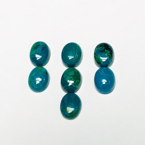 10x8 mm chrysocolla, cabochon oval cut, blue green, Eilat stone natural chrysocolla high quality, loose chrysocolla, gems for making jewelry