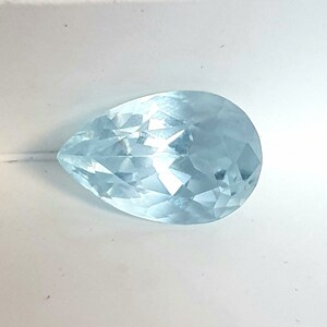 Aquamarine Pear Shape, 15x9.50 mm Aquamarine, 6.30 Carats Aquamarine, Sea Aquamarine, Loose Natural Aquamarine, March Birthstone, Blue Gem
