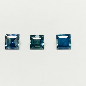 2.50 mm Blue Sapphire, square cut, natural blue sapphire, high quality gem, calibrated size, gems for making jewelry, September birthstone