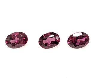 Grenat rhodolite, grenat taille ovale, grenat 1 carats, grenat 7X5 MM, grenat rhodolite naturel, grenat rhodolite en vrac, grenat pour bijoux