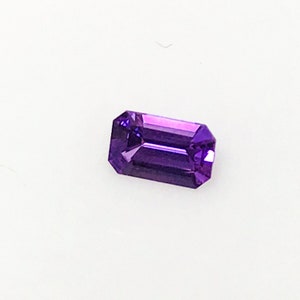 Natural Sapphire, Lavender Sapphire Emerald Cut 0.32 Carat, 5x3mm, Calibrated and Faceted for making Jewelry, September Birthstone