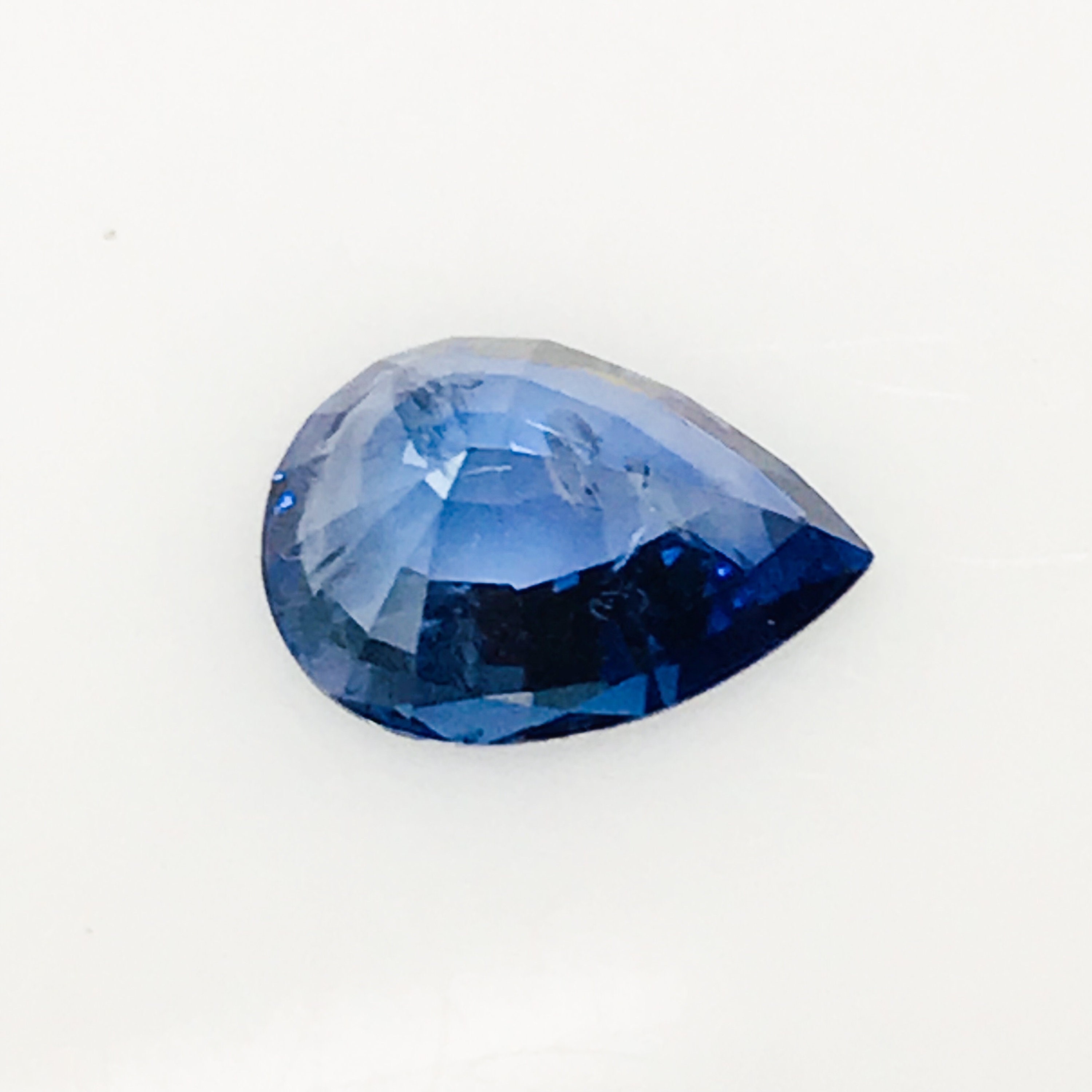 Blue Sapphire, Pear Shape Sapphire, 1 Carat Sapphire, Corundum, Natural ...