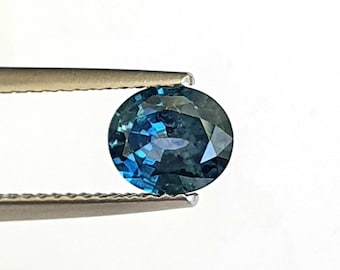Teal Sapphire, Natural Montana Blue Sapphire, 1.08 Carats Sapphire, 1 Ct Oval Cut Sapphire, Corundum, Loose Sapphire, September Birthstone