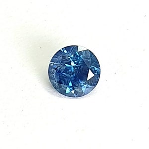 Natural Sapphire, Montana Blue Sapphire, 7 MM Round Cut Sapphire, 1.70 Carat Sapphire, Greenish Blue Loose Sapphire, September Birthstone