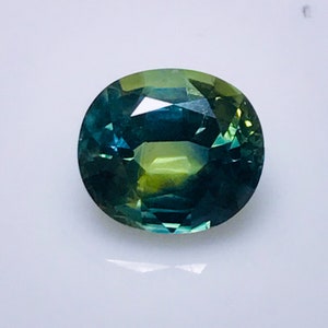 Peacock sapphire oval cut, 12.5x11 mm, carats 8.25, natural sapphire calibrated and faceted for jewelry, September Birthstone