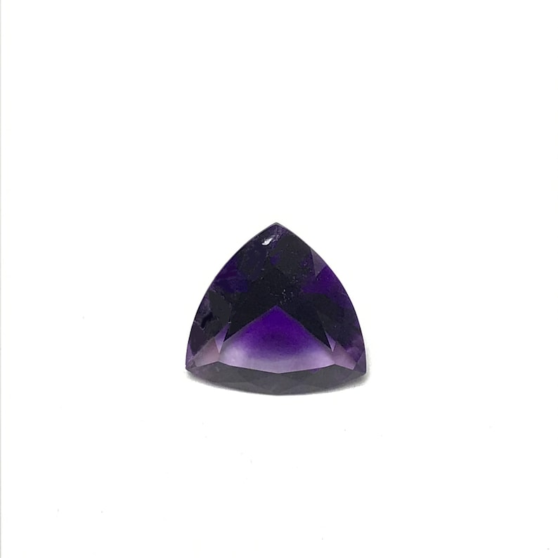 Amethyst 3.16 Cts 1 Pcs Trillion Amethyst Loose Amethyst Natural Amethyst Trillion Faceted Loose Gemstone Trillion 11 MM Lot Amethyst