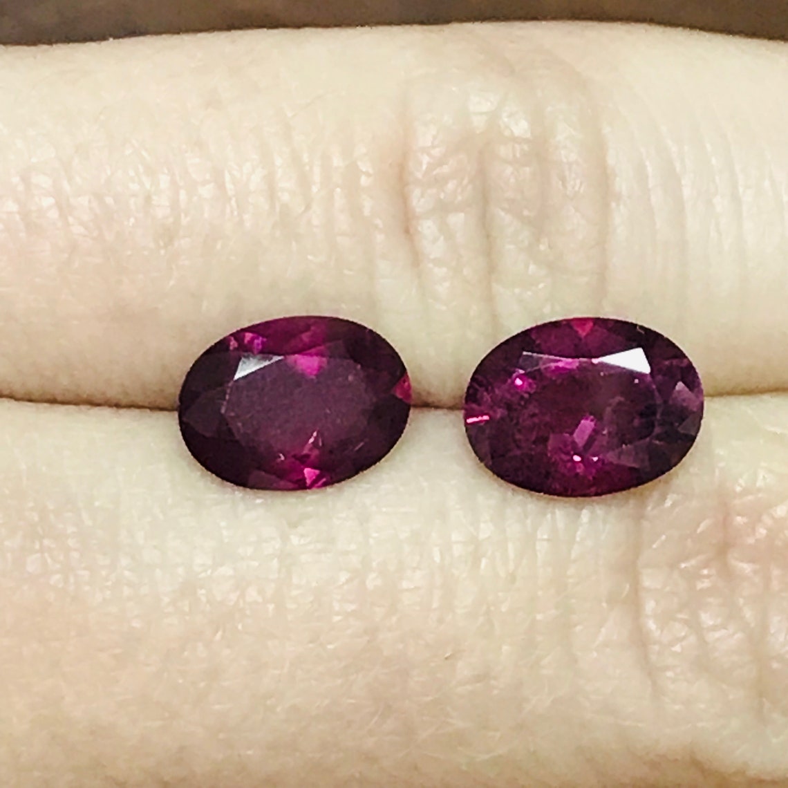 Rhodolite Garnet Oval Cut 8x6 Mm, Natural Rhodolite Garnet Calibrated ...